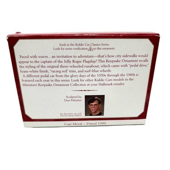 Hallmark Ornament - Vintage 1968 Murray Jolly Roger Flagship - Picture 4 of 4